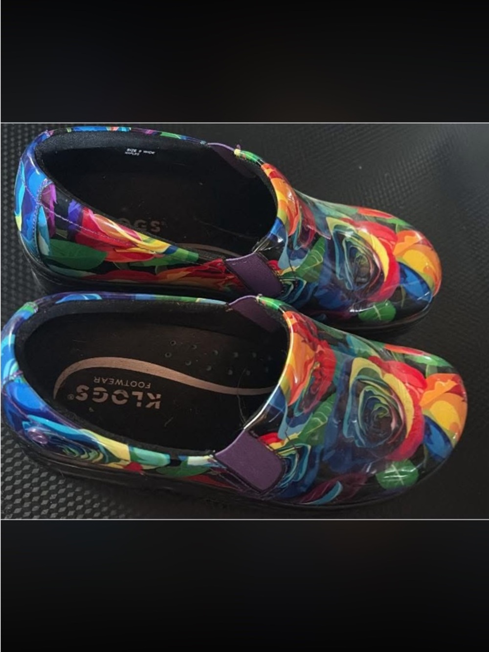 Klogs Multi-Color Floral Print Clogs